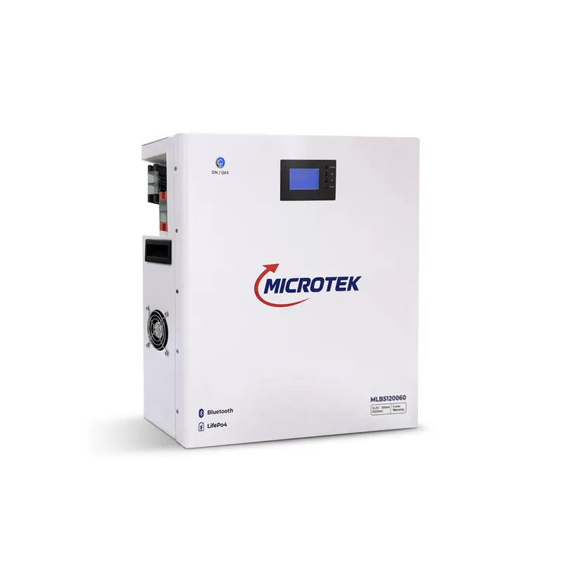 Microtek Lithium-Ion Battery MLB5120060 (51.2V/100Ah) – LiFePO4 with SCT SyncCharge Technology, BMS Protection, 5-Year Warranty, Lithium-Ion Battery for Home Office & Shop