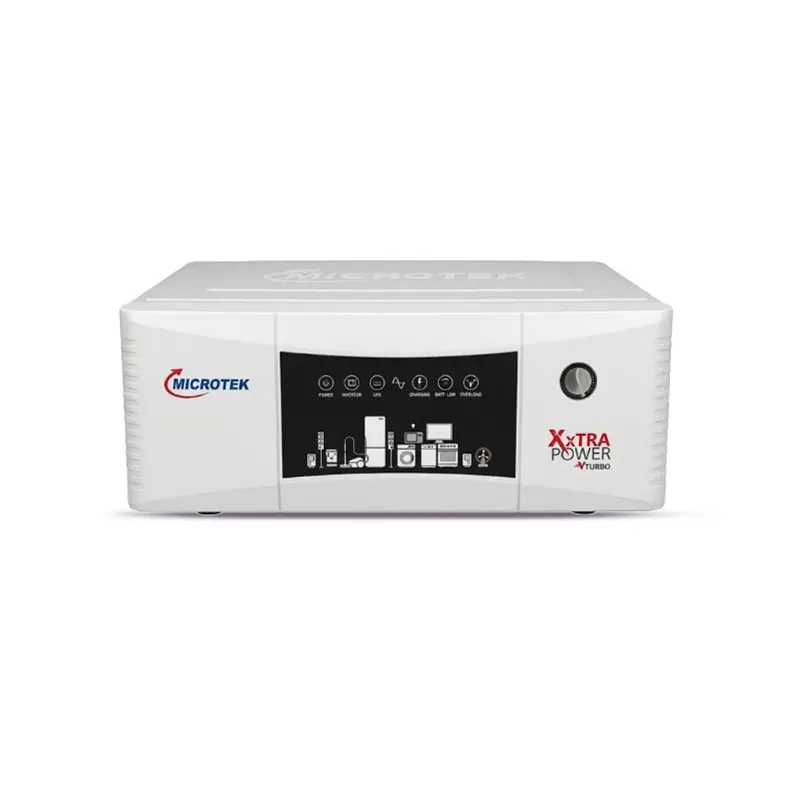 Microtek XXtra Power vTURBO NEW 1600 12V SW Pure Sine Wave Inverter for Home | 1250VA/1000W Power Backup | Supports Single 12V Battery | 3 Years Warranty